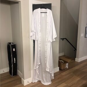 Elegant White Long Robe